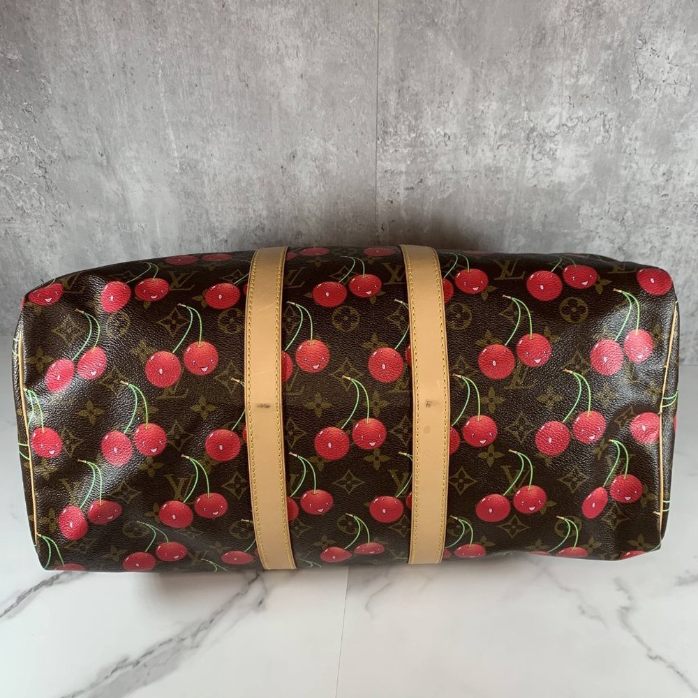 βSOLDβ π Louis Vuitton Cherry Keepall 45 Cerises Weekend Monogram bag Murakami - Picture 4 of 16